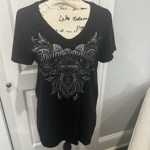 Harley-Davidson Black Graphic Short Sleeve Tee